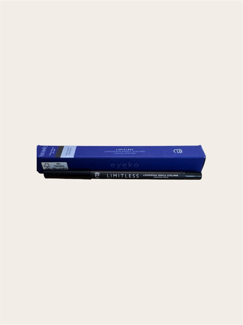 Eyeko Limitless Longwear Pencil Eyeliner Black Full Size With Box